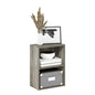 Furinno Luder Bookcase / Book / Storage, French Oak - color: French Oak, size: 2-Tier, 9 x 16 x 21