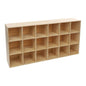 18 Cube Solid Wood Bookcase, Wooden Bookshelf Modern Floor Standing Storage Shelf for Living Room Bedroom Office, 11.8 * 11.8 * 11.8in Cubes with 220lbs Capacity, Easy Assembly - size: 18 Cube