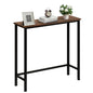 Narrow Console Table, 29.5" Small Entryway Table, Thin Hallway Tables, Slim Sofa Side Tables for Hallway, Living Room, Bedroom, Foyer, Wood-Grained Brown - color: Wood-grained Brown