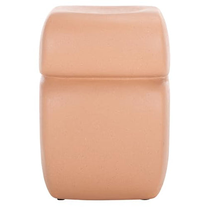SAFAVIEH Home Collection Marnie Modern Contemporary Terracotta Accent Table (Fully Assembled) - color: Terracotta