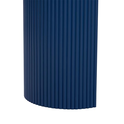 59.2-Inch Console Table for Entryway, Modern Hallway Table with Unique Vertical Stripe Design,for Living Room and Study (Navy-01) - color: Navy-01
