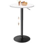Shahoo Bar Table, Adjustable Height Pub Table 27.4-36 Inches, Cocktail Table for Bar, Bistro, Café, Home, White - color: White, style: Height Adjustable