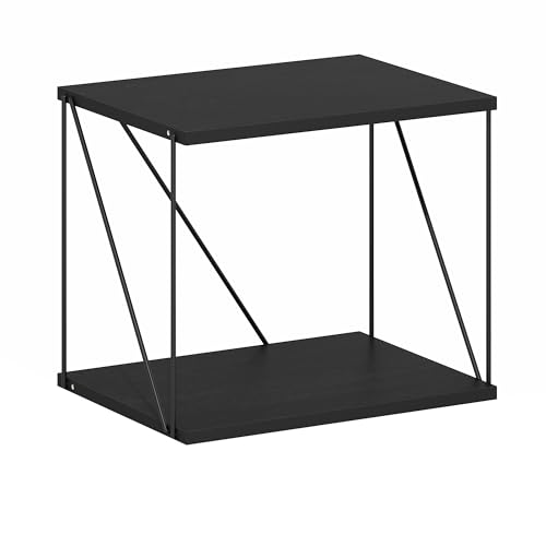 Furinno Industrial Multipurpose Side Table, Americano - color: Americano, size: 12.2 (D) x 16.54 (W) x 15.24 (H)