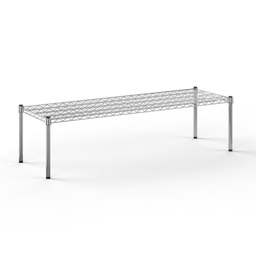 18" Deep x 54" Wide x 14" Height Wire Shelving Kit | 1-Tier | NSF Commercial Storage Rack Unit - size: 18" Deep x 54" Wide