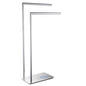 Freestanding Double Towel Racks Bathroom Accessories Towel Holder Stand on Floor Brass Chrome - color: Chrome Stand Towel Holders