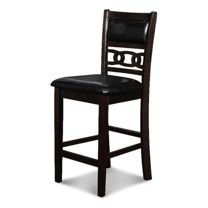 New Classic Furniture Gia Counter Chairs, Set of 2, Ebony - color: Ebony, size: Set of 2, style: Counter Chair