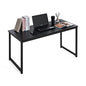 CAPHAUS 55 Inch Computer Desk, Home Office Desk, Modern Work Desk, Writing Desk for Small Space, Simple Desk for Home Use & Office, PC Table, Gaming Desk, Space-Saving Workstation, Black - size: 55 inch