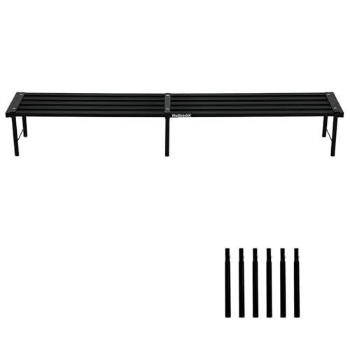 Metal Plant Stand, Rust-proof Aluminum Flower Pot Stand, Heavy Duty Planter Display Shelving for Patio Balcony Garden Living Room Decorative (Black, 47.2 Inch) - color: Black, size: 47.2 Inch