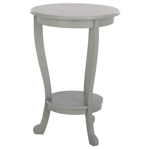 SAFAVIEH Furniture - Mary Pedestal Table - Robins Egg Blue - Solid Wood - Farmhouse Pedestal Design - Ideal for Living Room, Entryway, Home Office, 18.1" W x 18.1" D x 26" H (AMH5711L) - color: Robins Egg Blue