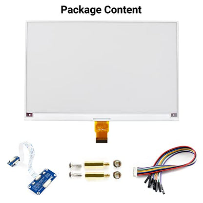 Waveshare 7.5inch E-Paper E-Ink Display HAT Compatible with Raspberry Pi 5/4B/3B/Zero/Zero W/Zero 2W/Pico/Pico W/Pico WH, 800×480 Pixels Red/Black/White Three-Color SPI Interface