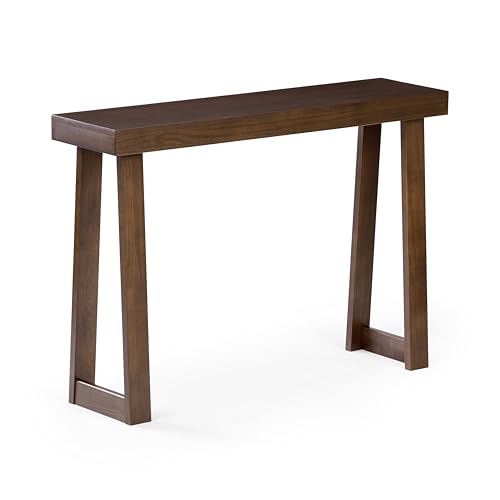 Plank+Beam Classic Console Table, 46 Inch, Walnut | Non-Toxic Finishes, Versatile Design, Elegant Details, Easy Assembly, Quick Setup, Solid Wood - color: Walnut, size: 46" Console Table
