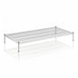 30" x 60" x 8" Chrome Wire Storage Shelf, Dunnage Rack, Commercial 1 Tier Small Shelf - color: Silver, size: 30"D x 60"W x 8"H
