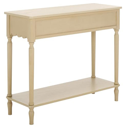 SAFAVIEH Home Collection Haven Natural Brown 2-Drawer Small Console Table for Entryway, Living Room, Foyer - color: Natural