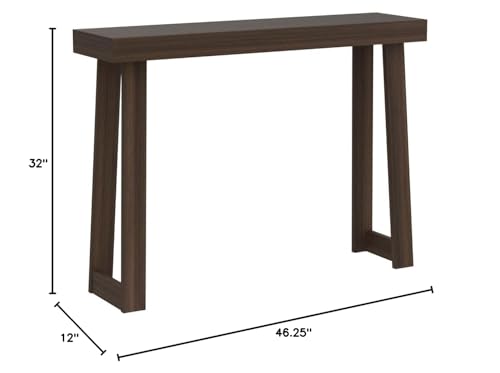 Plank+Beam Classic Console Table, 46 Inch, Walnut | Non-Toxic Finishes, Versatile Design, Elegant Details, Easy Assembly, Quick Setup, Solid Wood - color: Walnut, size: 46" Console Table