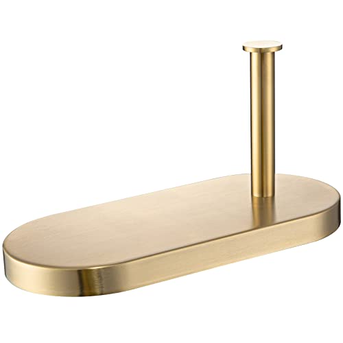RANDOM Brushed Gold Toilet Paper Holder with Shelf SUS 304 Stainless Steel Bathroom Accessories Tissue Holder Roll Dispenser Storage Wall Mounted.93088BG - color: A-brushed Gold