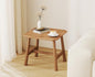 CIMOTA Solid Wood Side Table Modern Small Square End Table for Living Room Farmhouse Narrow Nightstand for Small Spaces/Bedroom/Office, Natural Finish - color: Natrual