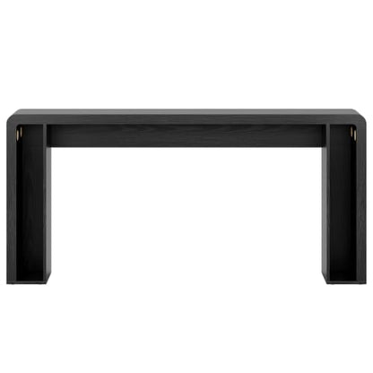 Tribesigns 70.9-Inch Extra Long Console Table, Rustic Wooden Sofa Table Behind Couch, Farmhouse Entryway Console for Living Room, Entryway, Hallway, Foyer (Black) - color: Black