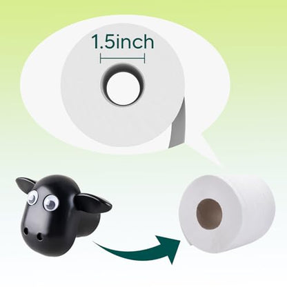 Sheep Toilet Paper Roll Holder, Tissue Paper Storage Stand, 3D Printed Black Sheep Loo Roll Holder, Wall Mount Tissue Basket for Bathroom, Fun Housewarming Gift & Bathroom Decor (3)
