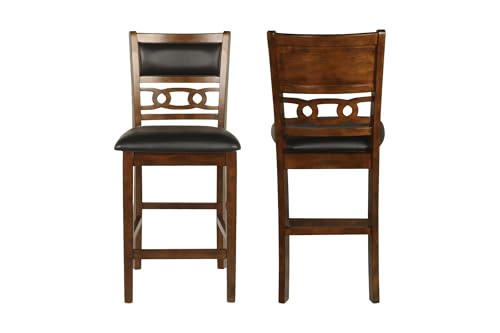 New Classic Furniture Gia Counter Chairs, Set of 2, Brown - color: Brown, size: Set of 2, style: Counter Chair