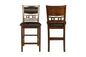 New Classic Furniture Gia Counter Chairs, Set of 2, Brown - color: Brown, size: Set of 2, style: Counter Chair