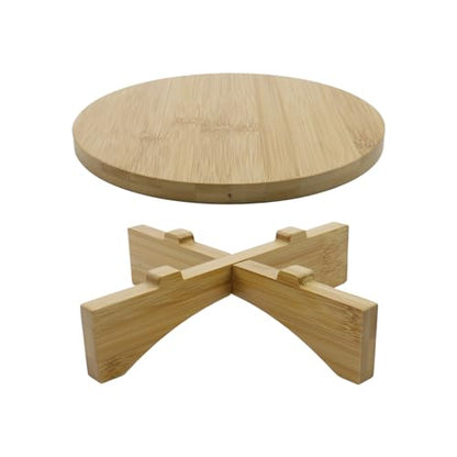 Oedema 7.6" Solid Wood Small Plant Stand Round Plant Riser Short Plant Stand Indoor for Small Plants, Flower Pot, Vase, Home Decor - size: 7.6inch/193mm