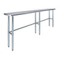 14 in. x 96 in. Open Base Stainless Steel Work Table | Residential & Commercial | Food Prep | Heavy Duty Utility Work Station | NSF - size: 96 in. Length x 14 in. Width