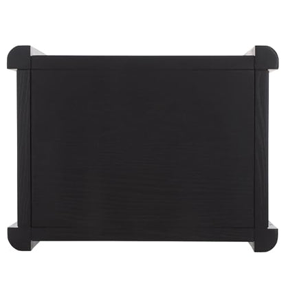 SAFAVIEH Home Collection - Hendro Accent Table, Black Rectangular Side Table with 1 Shelf, Fully Assembled (ACC2401B) - color: Black