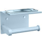 Toilet Paper Holder with Shelf Wall Mounted Toilet Paper Roll Dispenser | Heavy Duty Stainless Steel Sky Blue - color: I-sky Blue