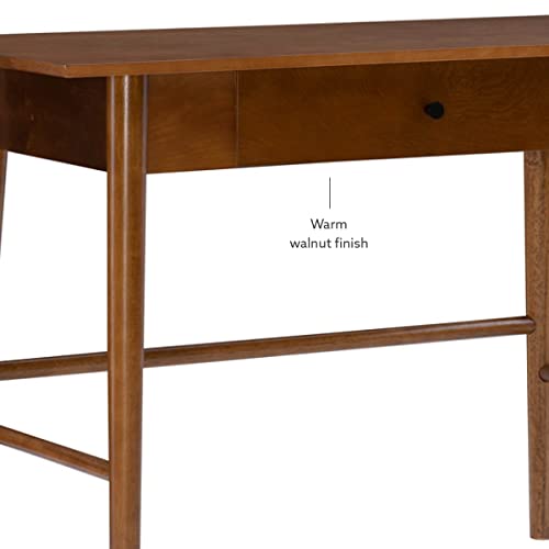 Melissa Mid Century Walnut Desk by Linon - color: Walnut
