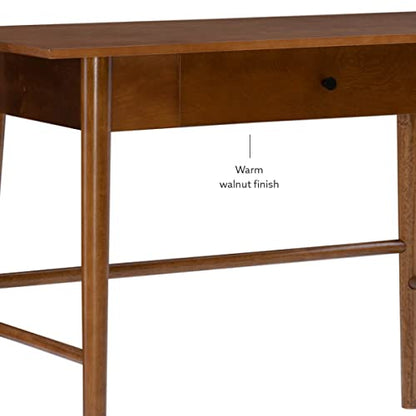 Melissa Mid Century Walnut Desk by Linon - color: Walnut