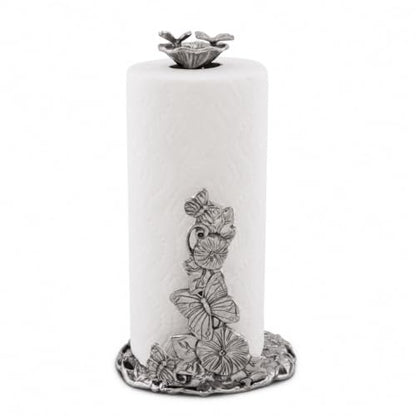 Arthur Court Butterfly Paper Towel Holder - Decorative Aluminum Design for Kitchen Countertop - 13 Inch Tall with Weighted Base - size: Butterfly