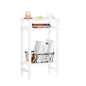 YUFAM Side Table End Table Tall Night Stand 3-Tier for Living Room Bedroom Bathroom Office Furniture White - color: White, size: 3 Tier
