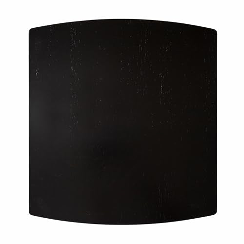 Kate and Laurel Louena Mid-Century Rectangle Wood Side Table, 22 x 20 x 24, Black, Modern Decorative Two-Tier End Table for Use as a Bedroom Nightstand or Apartment Living Room Accent
