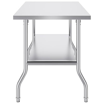 VEVOR Stainless Steel Foldable Work Table, 30 * 48 Inch Heavy Duty Food Outdoor Double Layer Stainless Steel Worktable for Commercial Kitchen Restaurant - size: Double layer 30"*48", style: Foldable