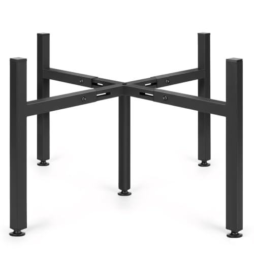 LUBORN Plant Stand Indoor Outdoor, Adjustable Plant Stands Fit for 15–20-Inch Large Plants, Mid-Century Metal Planter Stand, Heavy-Duty Single Modern Plant Holder for Living room, Patio - size: 15''-20'' 1P