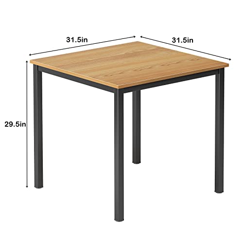 DlandHome Small Computer Desk for Home Office Table Writing Table for Small Spaces Study Table Laptop Desk 31.5x31.5 Inch