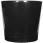 Root & Vessel Majestic Full Depth Round Cylinder Pot, Glossy Black, 10-Inch (10108) - color: Black, size: 10 Inch