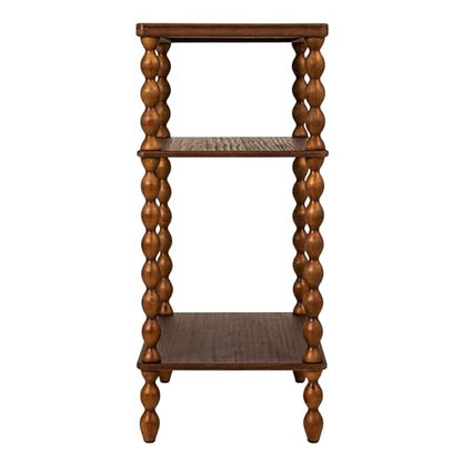 Creative Co-Op Bobbin Leg Rectangle Wood Accent Table, Walnut - color: Walnut Color, size: 20.5"L x 13.38"W x 29.5"H