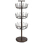 Household Essentials 2138 Three-Tier Adjustable Revolving Shoe Rack | Bronze - color: Bronze