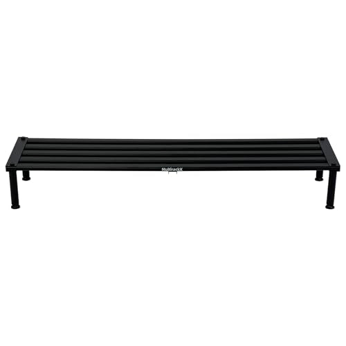 Metal Plant Stand, Rust-proof Aluminum Display Rack, Plants Display Stands Decoration Racks for Living Room Garden Balcony Patio (Black, 42.5Inch Low) - color: Black, size: 42.5Inch Low Leg