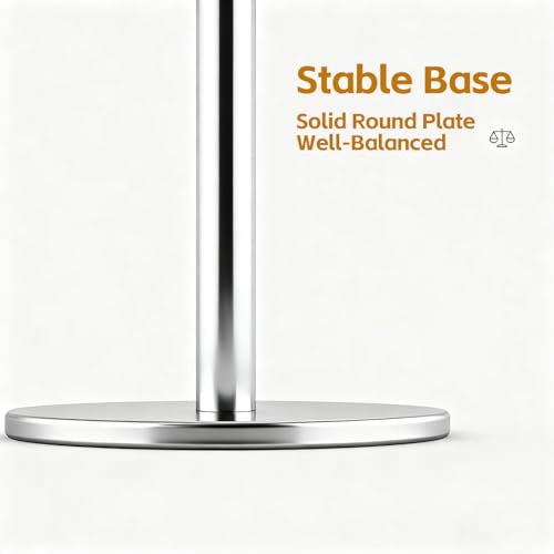 Stainless Steel Brushed Nickel Hand Towel Stand, 13 Inch | Freestanding Countertop, For Bathroom Vanity Kitchen, Holds 2 Towels, Rust-Resistant, Space-Saving Design - color: Brushed Nickel