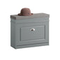 Haotian Grey Hallway Shoe Bench, Narrow Shoe Rack with Adjustable Shelf, Small Shoe Cabinet with 1 Flip-Drawer and Seat Cushion, FSR82-K-HG - color: Grey, size: 1 Drawer:24x9.4x20"