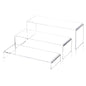 1 Set Large Acrylic Clear Display Risers, 3 Sizes 12" Rectangular Showcase Collectibles Display Shelf, 5 mm Thick Desktop Display Stand Holder for Figures, Jewelry, Perfume, Toys - size: 3 Pcs Acrylic Risers