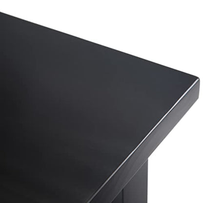 SIMPLIHOME Warm Shaker Solid Wood 14 inch Wide Transitional-Style Narrow Side Tables in Black for the Living Room and Bedroom (Set of 2) - color: Black, size: 14 inch, style: End Table (Set of 2)