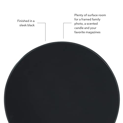 Powell Furniture Round Spindle Table, Black 17 x 22.25 x 17 - color: Black