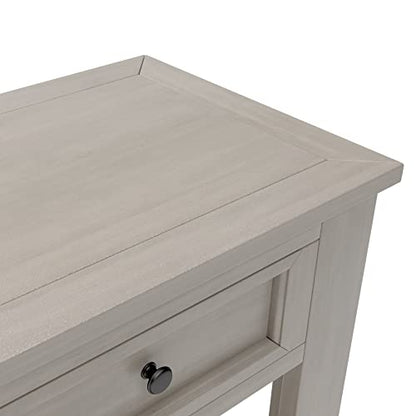 LKTART Solid Pine Console Table with Drawers,Long Sofa Table Entryway Table | 63" Entryway Table with Drawers & Open Shelf,Farmhouse Console Table，Entry Table for Hallway,Foyer or Behind Sofa,Gray Wash - color: Gray Wash