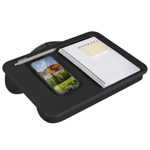 LAPGEAR Compact Lap Desk – Black, Fits 14" Laptops - color: Black, size: 14″ Laptop (Compact)