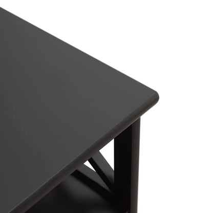 Assembled 30in Height Nightstand, Pre- Assembled Bathroom Floor Cabinet with Shelf and Storage Drawer, Black Tall End Table No Assembly Chest for Living Room Bedroom - color: Black