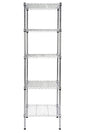 Finnhomy Heavy Duty 5 Tier Wire Shelving Unit, 18x18x59-inches 5 Shelves Storage Rack, Metal Shelving with Thicken Steel Tube, NSF Certified, Chrome - size: 59"H-Chrome