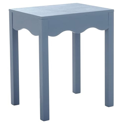 SAFAVIEH Home Collection Lilith Blue Square Wave Accent Table - color: Blue